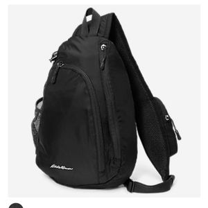 NWT Eddie Bauer Ripstop Sling Pack in Black